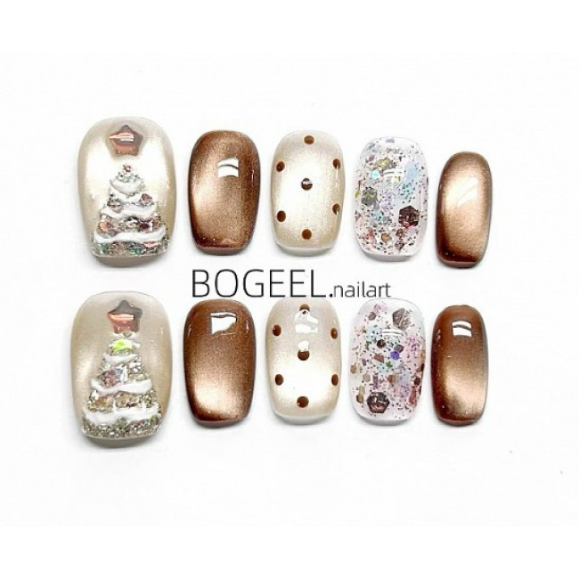 【範例─價格設定特價，大量圖片】聖誕美甲