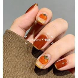 美甲~棕紅柿子 美甲~棕紅柿子